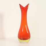 Murano glass vase with a wide neck, Italy, 1960s