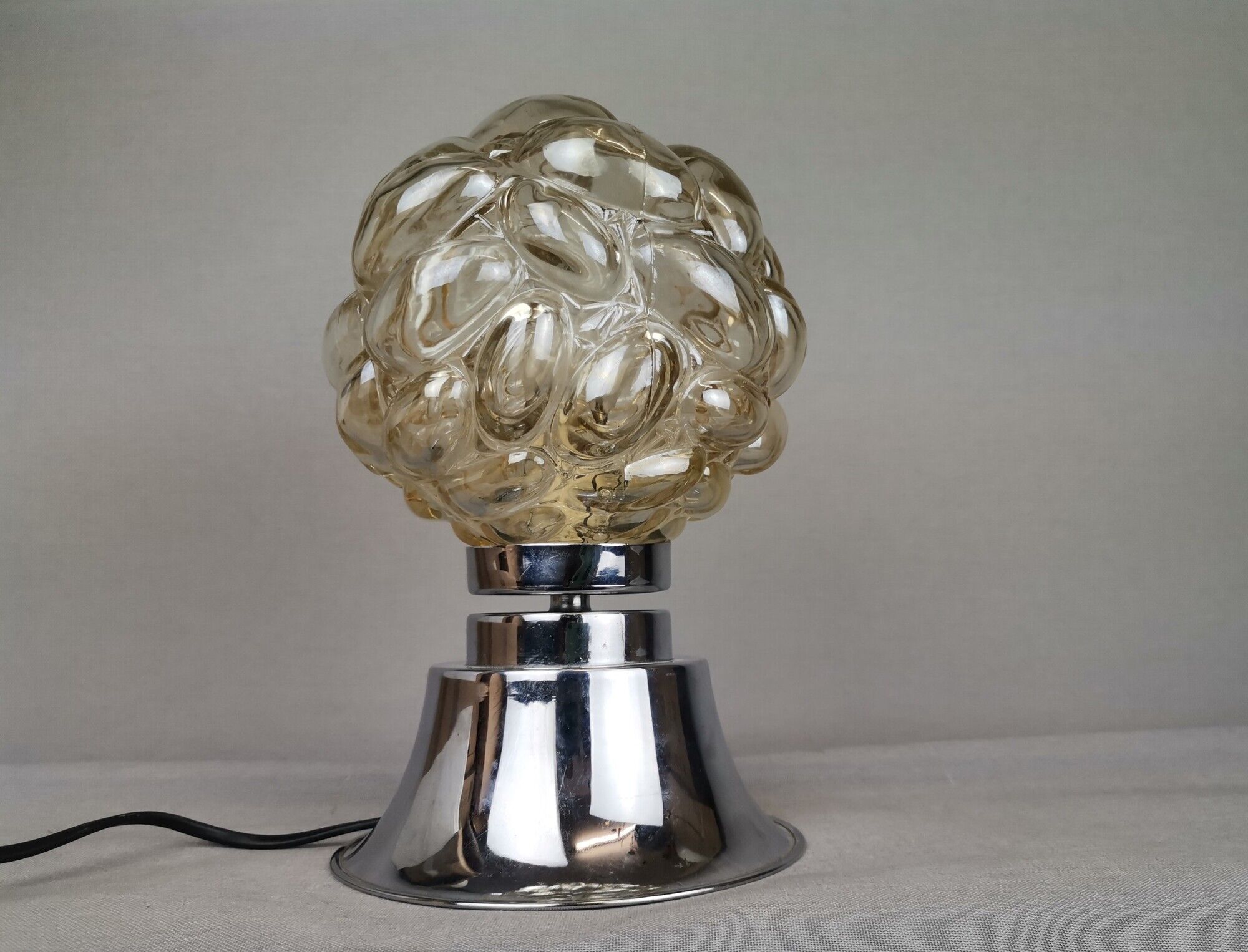 Mid century glass lamp