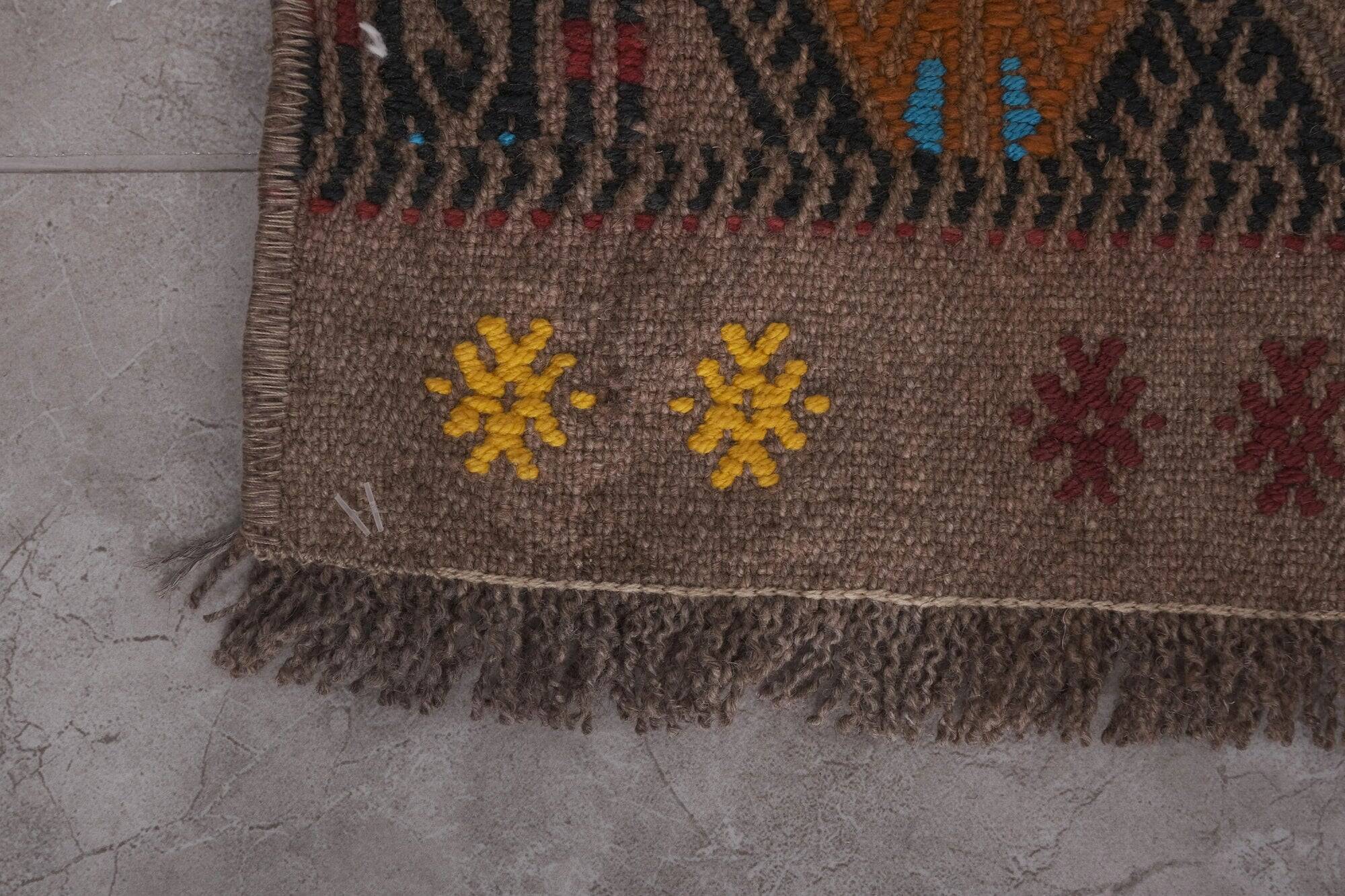 Vintage Turkish hallway rug 65x490 cm