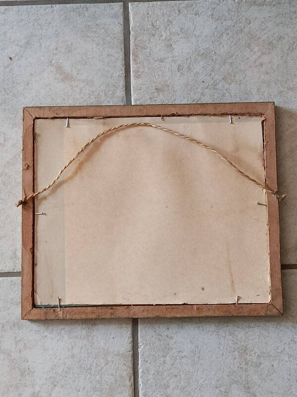 Mirror Carved gilded stucco wood frame patinated dpmc 0923237