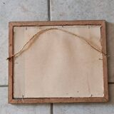 Mirror Carved gilded stucco wood frame patinated dpmc 0923237