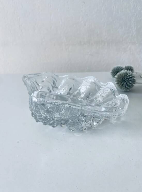 Glass holy water stoup