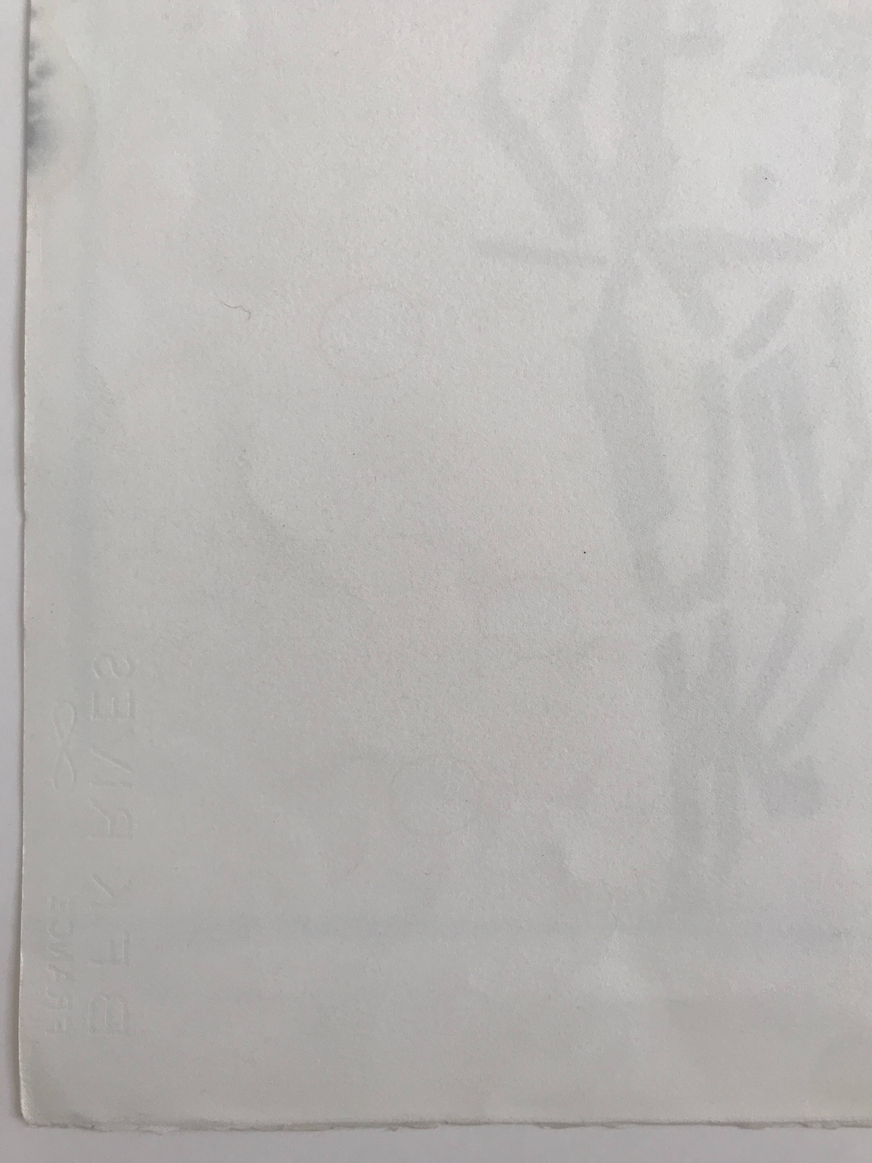 Pierre buraglio, standing station, 1996. lithograph signed in pencil