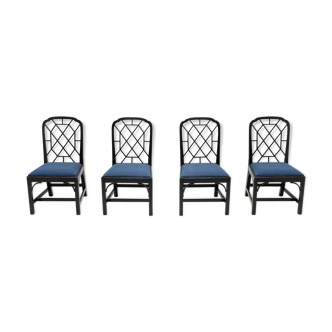 4 chaises chinoises Chippendale