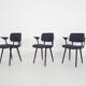 Set of three Friso Kramer for Ahrend de Cirkel "Revolt" chairs, The Nether
