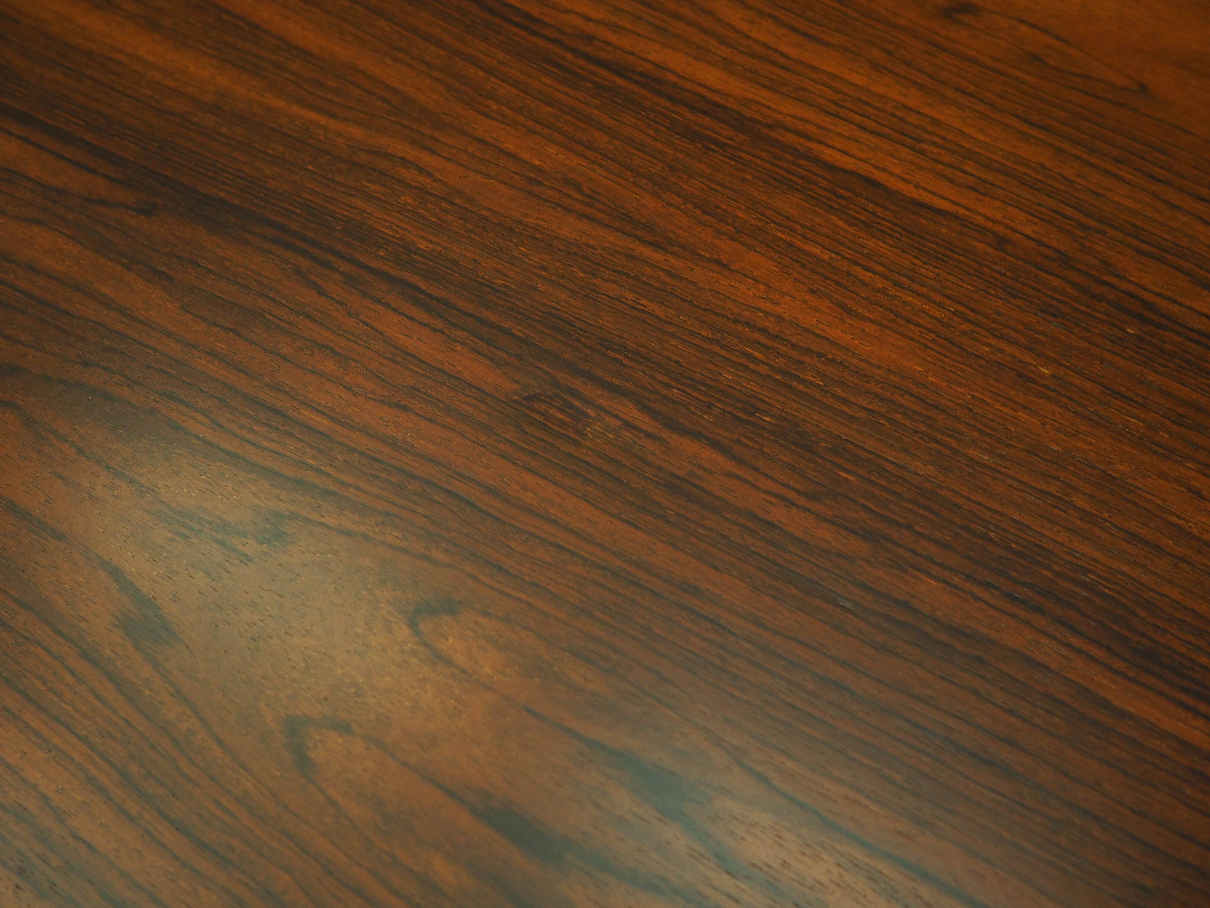 Round rosewood coffee table, Danish design, 1970s, made in Denmark
