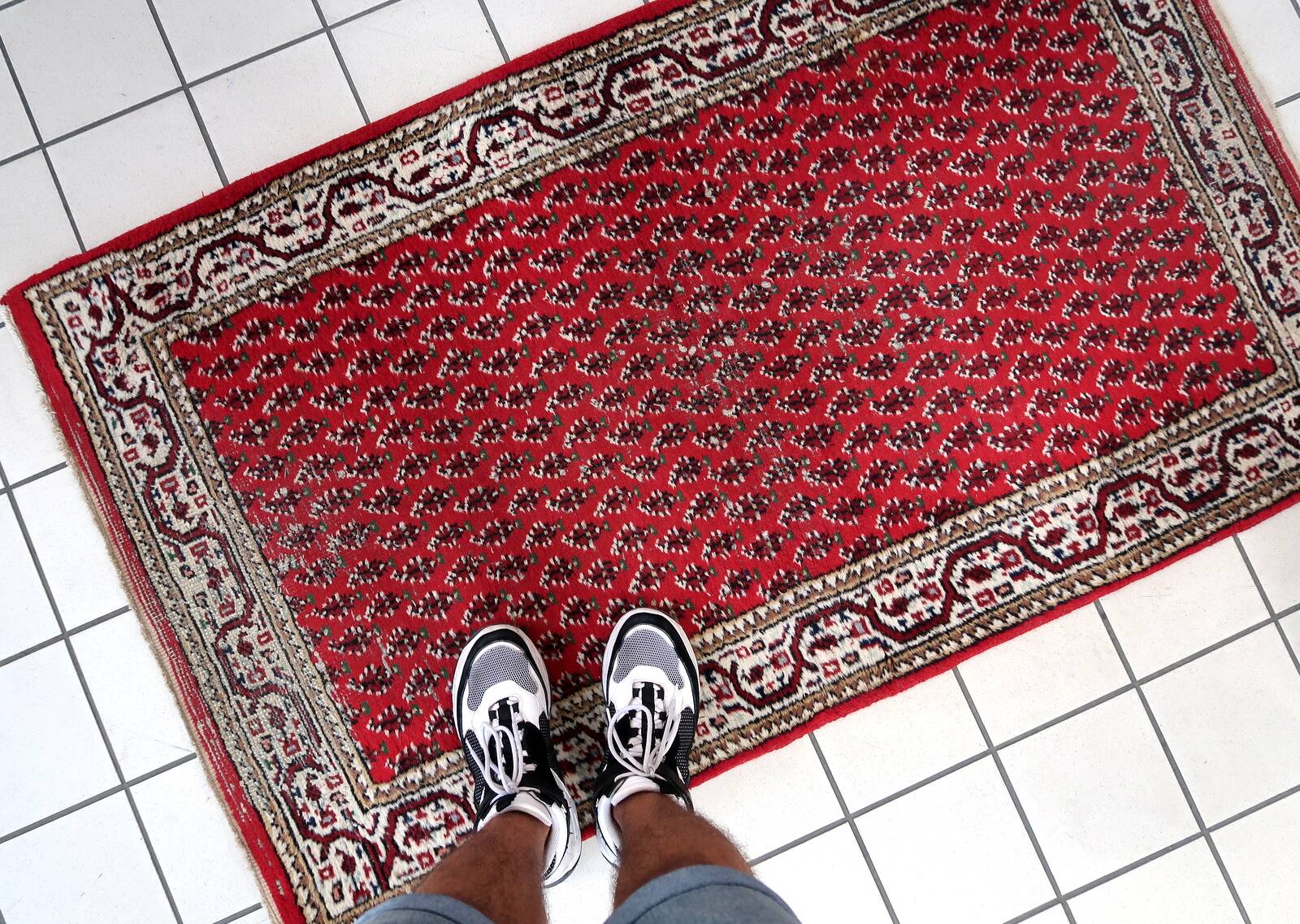 Tapis Seraband Vintage Fait Main en Laine – 93 x 158 cm - 1C940