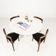Round marble Tulip dining table by Eero Saarinen, 2000s