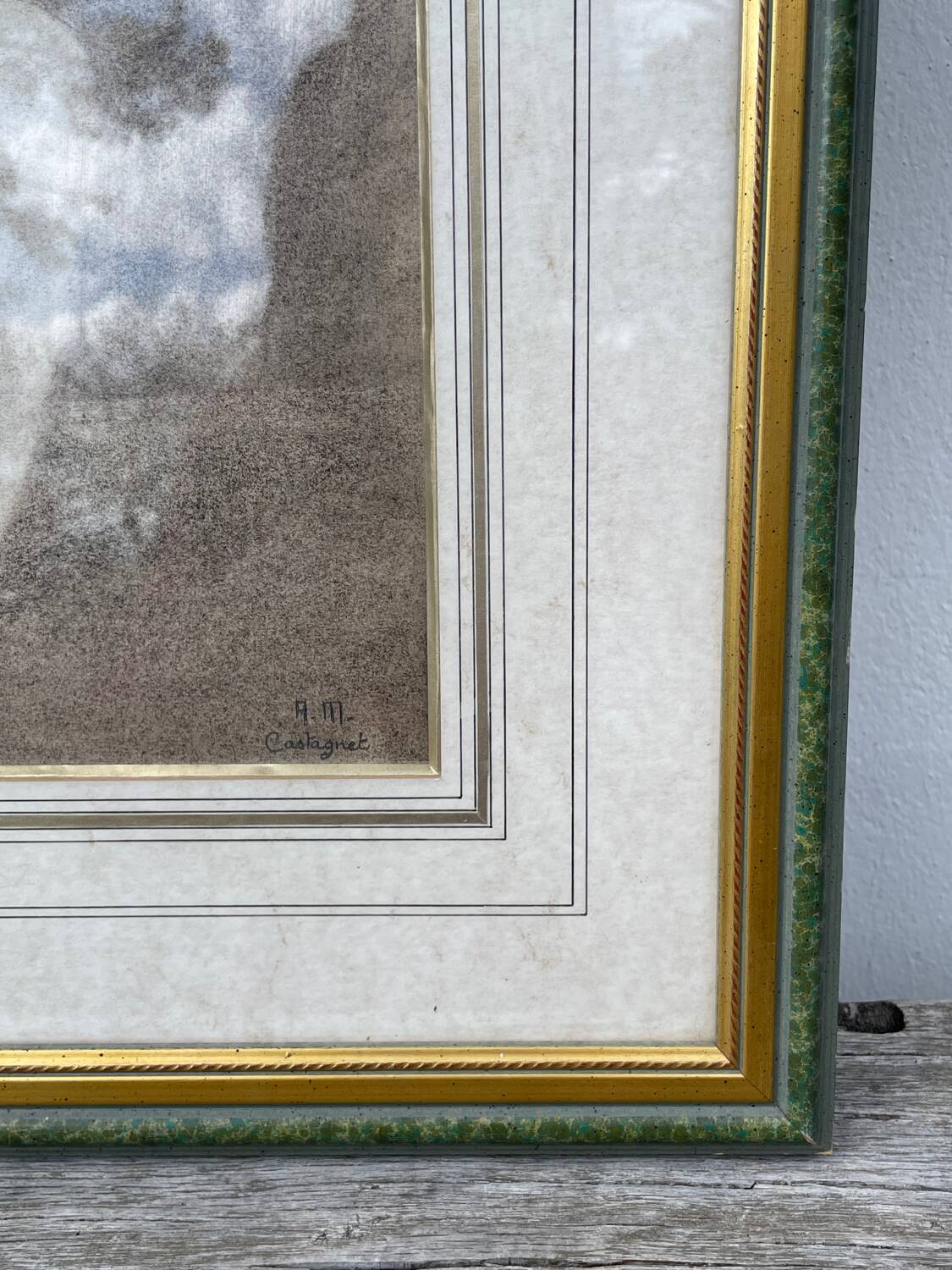 Pencil drawing of a bust