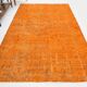Tapis vintage orange citrouille 6x9 181x287Cm SK 3400