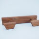 Door coat wooden with 2 balls
