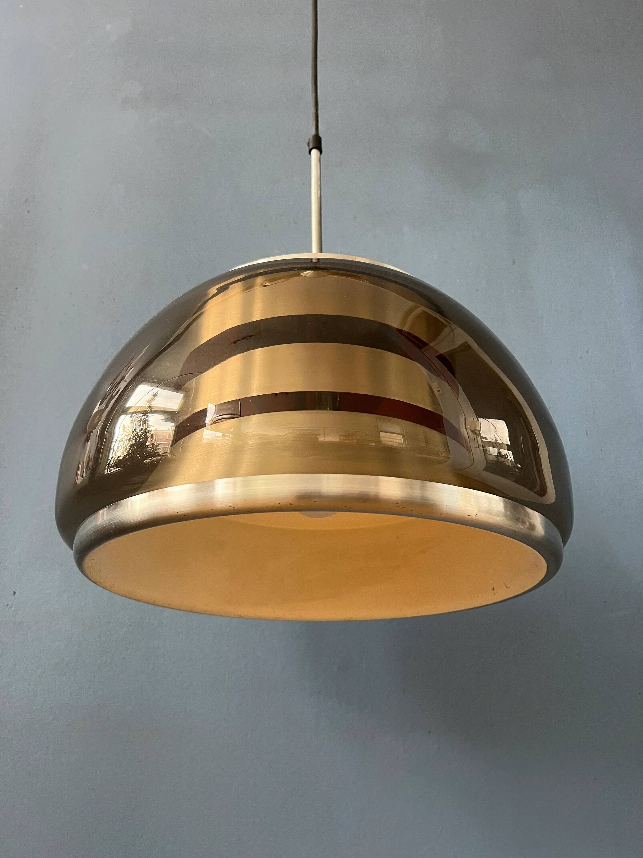 Suspension Space Age mid-century in smoked glass