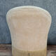 pendant of Napoleon III era toad armchairs in Velvet of Genoa