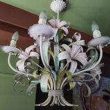 Vintage metal flower chandelier