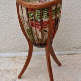 Vintage ball sewing basket