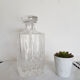 Carafe à whisky , en verre taillé losanges , flacon,  années 60