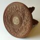 Handmade hand carved wooden plant stand, vintage from the 1970s