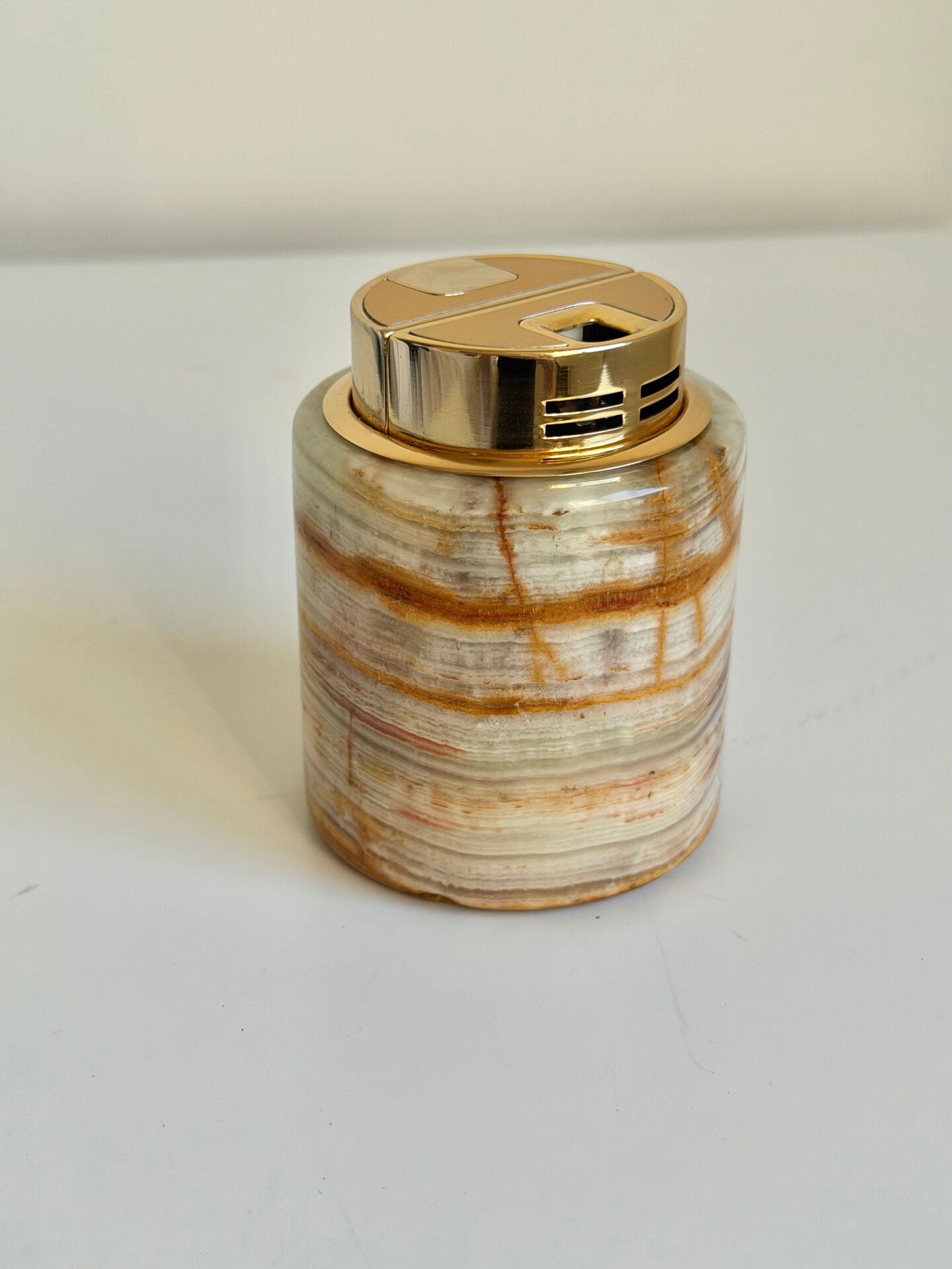 Vintage SAROME Japan Marble Onyx Table Lighter