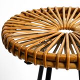 1960s bamboo bar stool by dirk van sliedregt for rohé noordwolde netherland