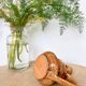 Glazed pottery candle holder