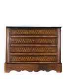 Miniature chest of drawers in mahogany veneer, 19th century