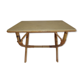 Rattan side table