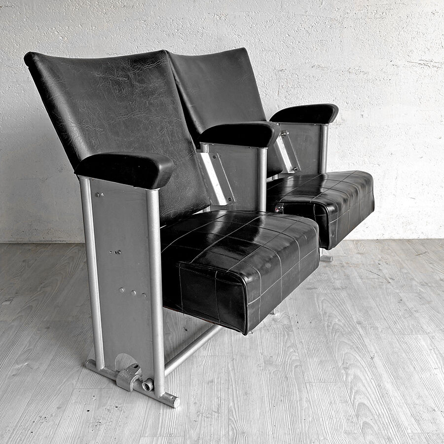 Vintage cinema bench 1960