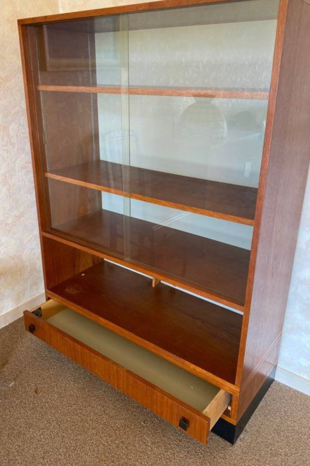 Glass library in Scandinavian style