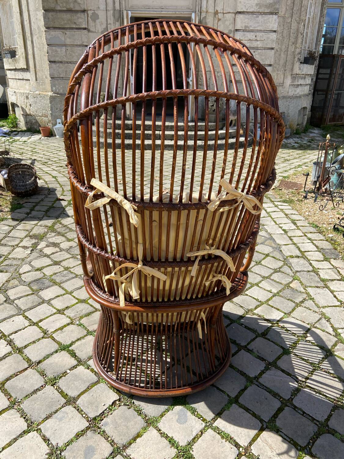 Rattan armchair