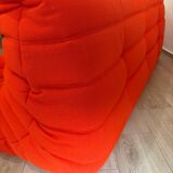 Togo 3-seater sofa by Ligne Roset, Vidar Carrot fabric.