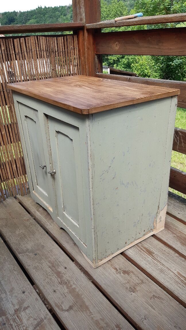 Parisian buffet green patina