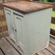 Buffet parisien patine verte