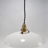 Opaline glass pendant light