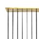 Contemporary Modern Italian Murano Glass and Brass Suspension Lamp