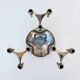 Bougeoirs métal chromé Nagel design 60/70