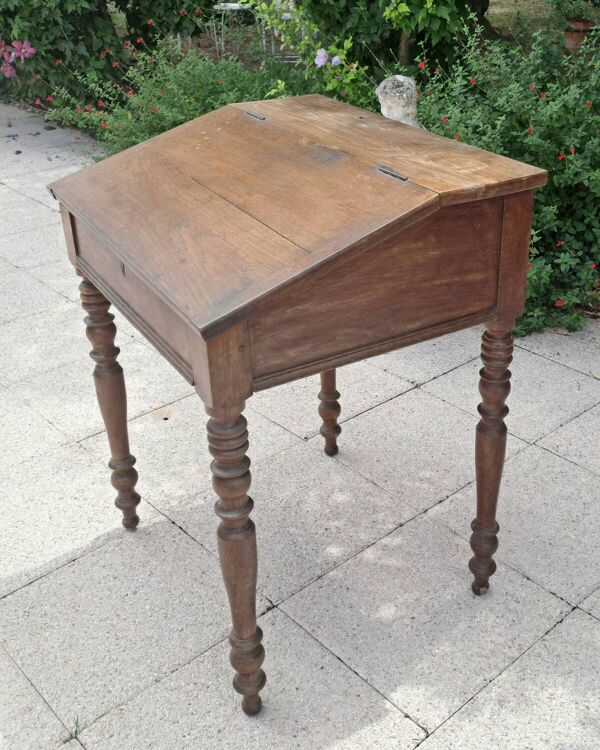 Bureau pupitre en chêne XIX ème