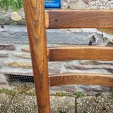 Set of 6 mulched wooden chairs