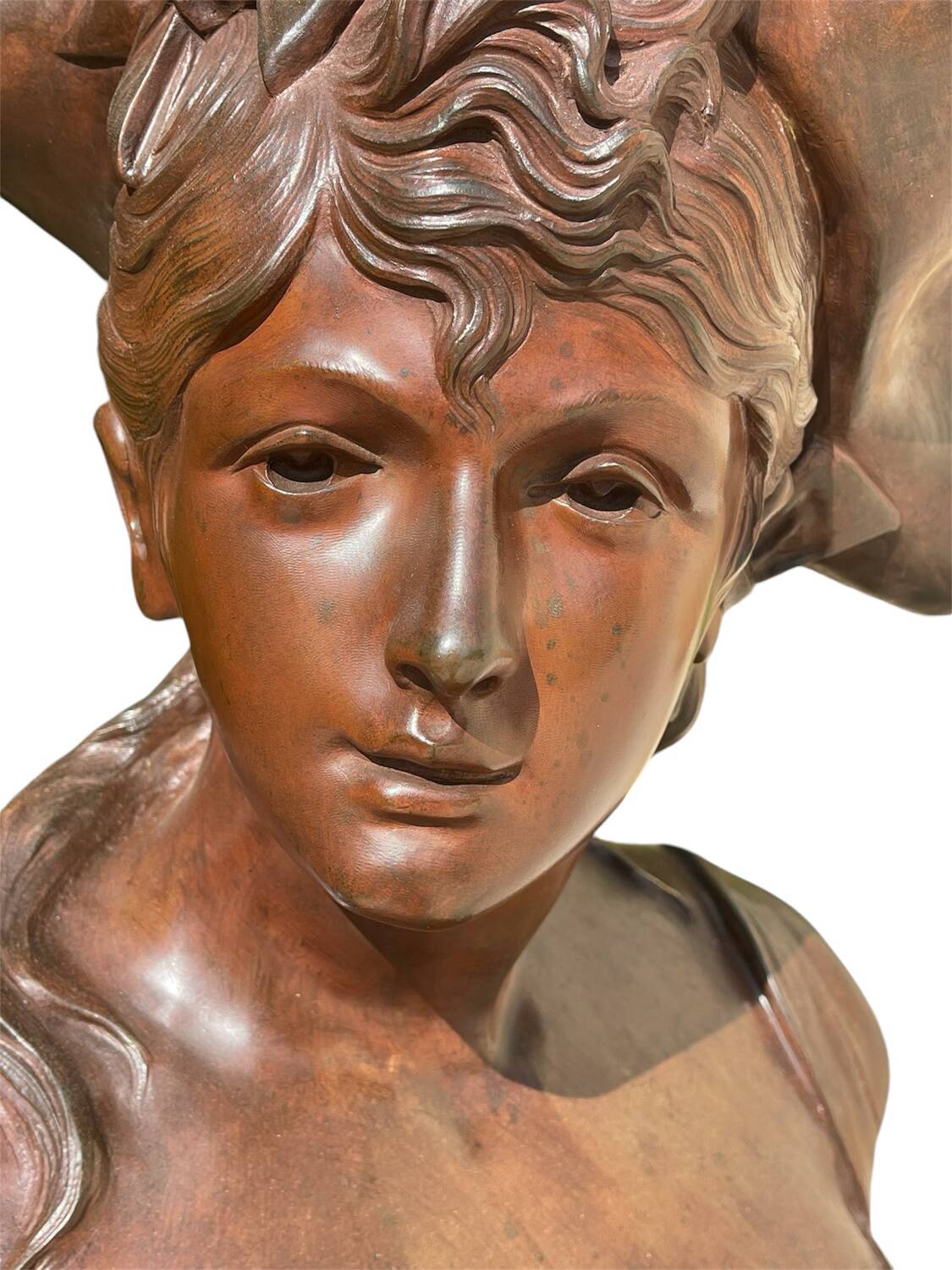 Bronze sculpture entitled “La Brunetta”