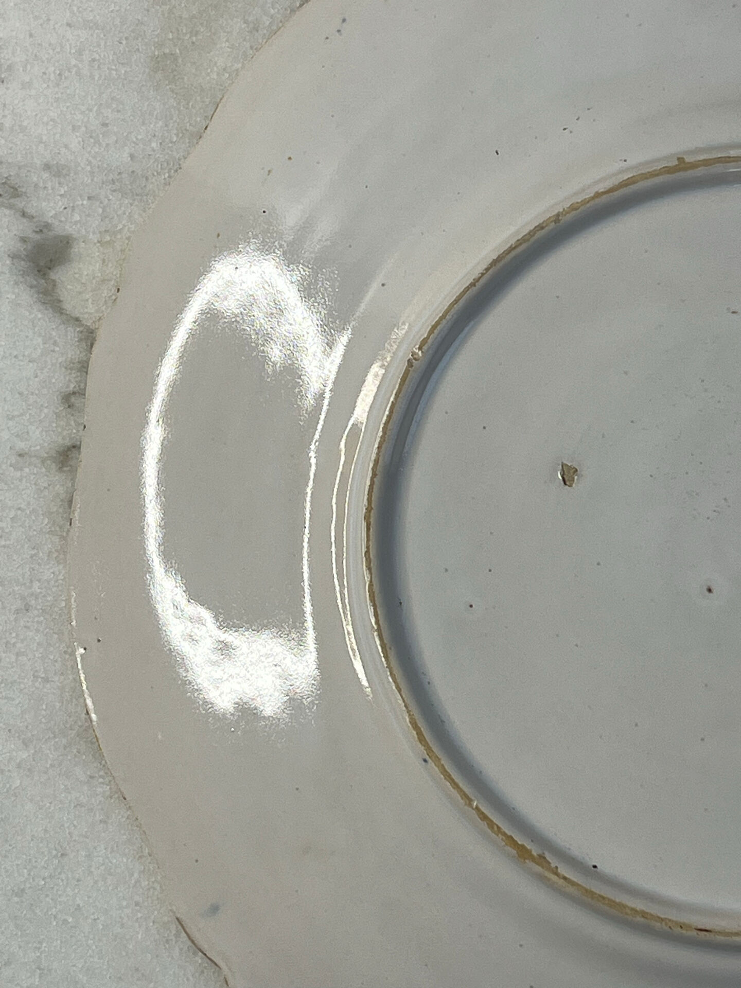 Ironstone plate Rouen 26cm