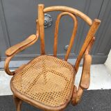 Viennese high baby chair curved tuna and