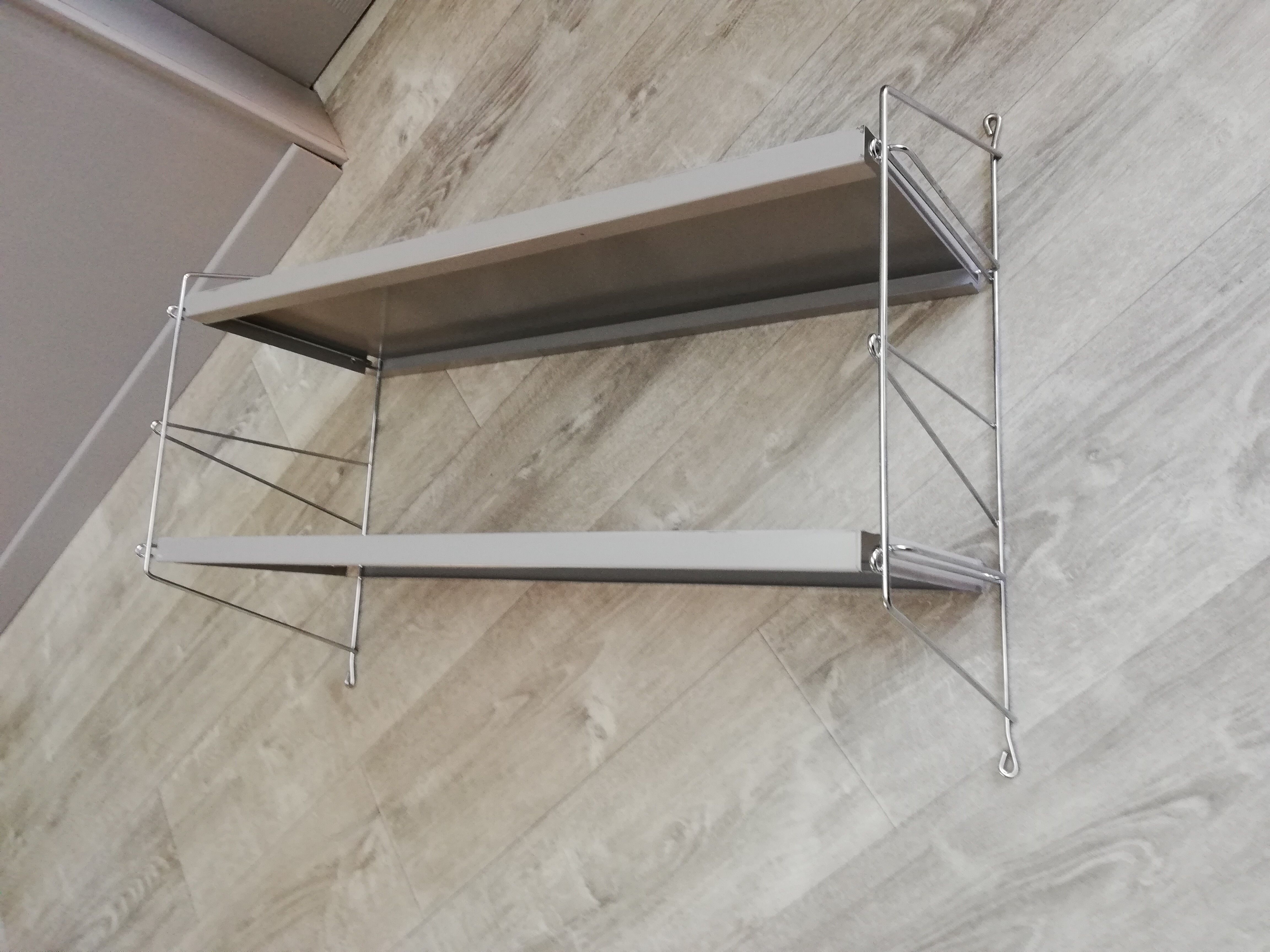 Metal shelves