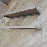 Metal shelves