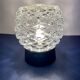 Pair of vintage wall lamps in molded glass and thermoplastic