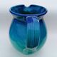 Vintage Mid-Century Ceramic Pitcher in Ombré Style