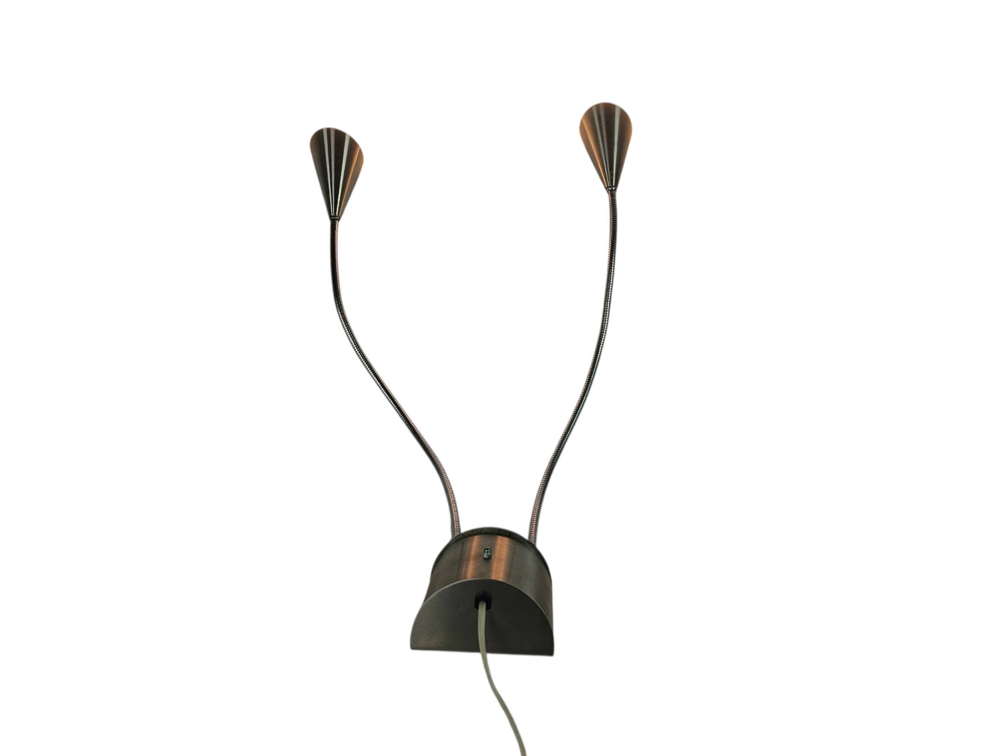 Hala Zeist - flexible arms - brushed aluminium - post modern - 80's