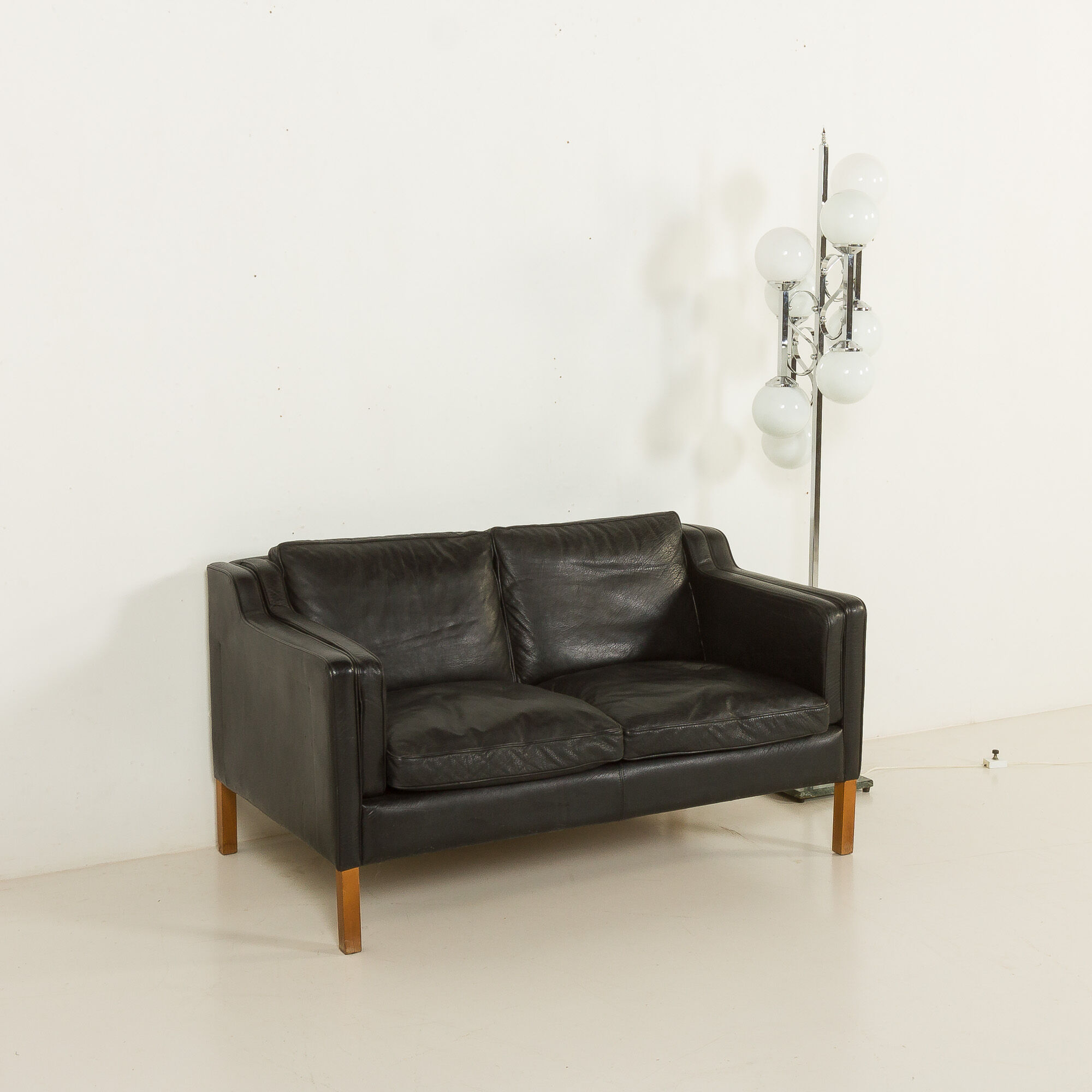 Stouby leather sofa, Denmark 1970s