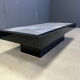 Vintage lacquer and aluminum coffee table, 1970s