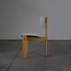Pine tripod dining chairs - Europe 1970s