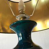 Blue ceramic lamp