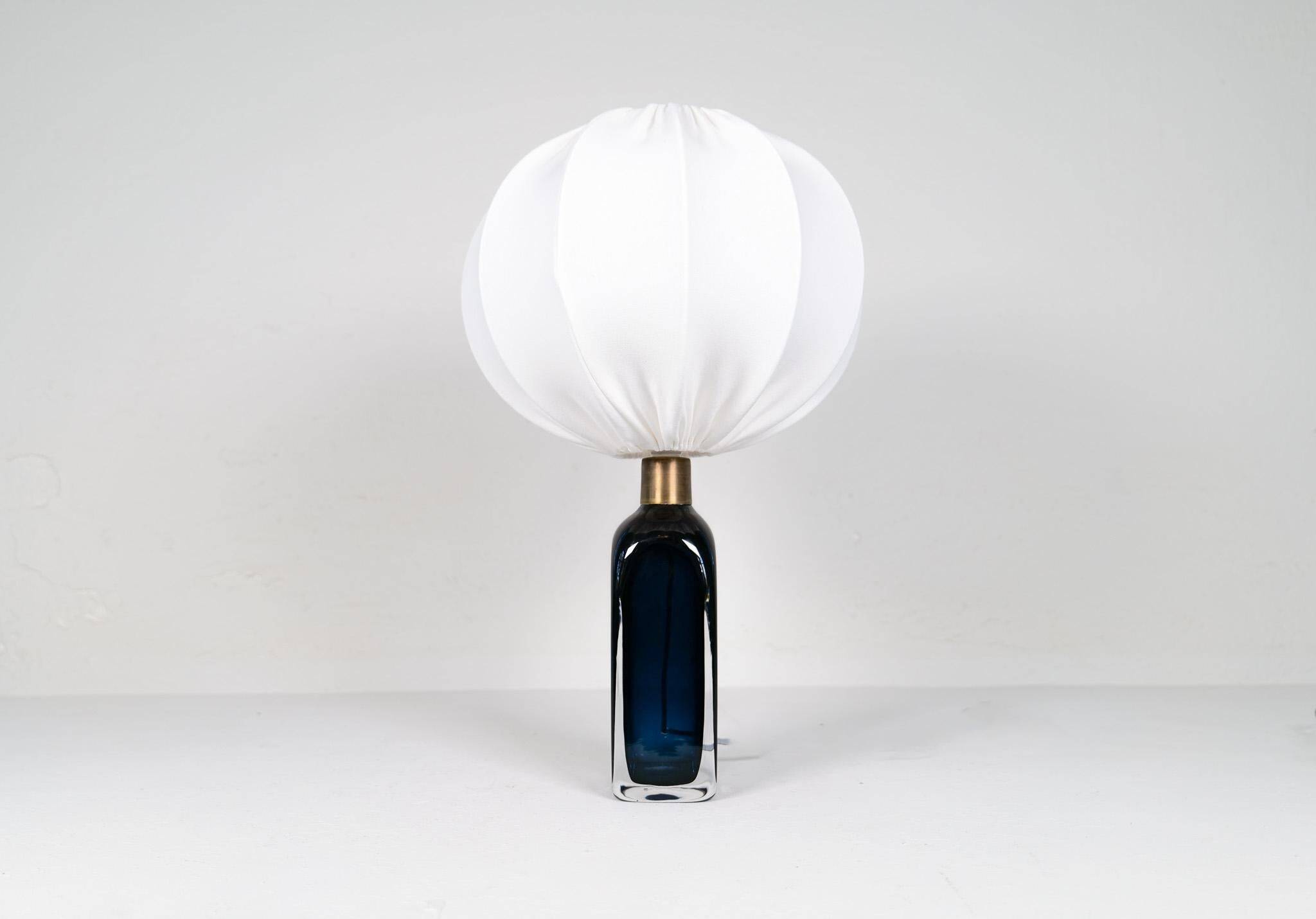 Mid-century modern table lamp by Carl Fagerlund for Orrefors Sweden RD 1406